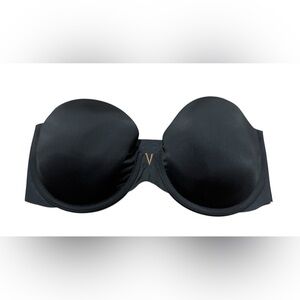 Victoria's Secret Black 34DD Bare Sexy Illusions Lightly Lined Strapless Bra VS